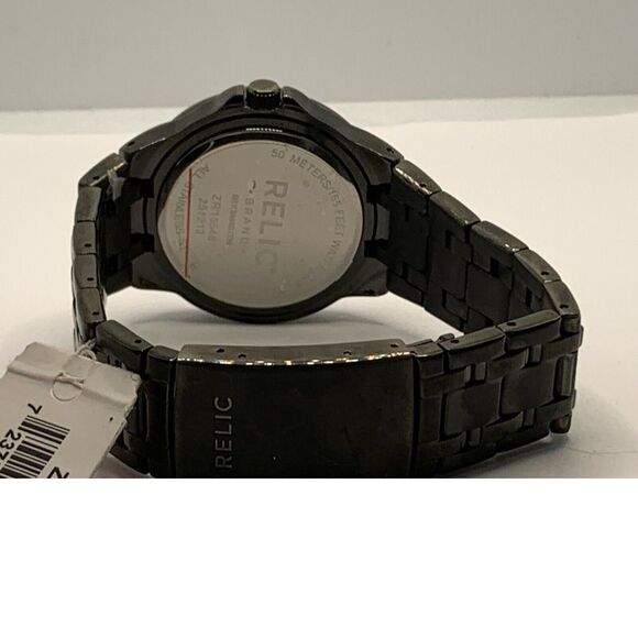 Relic ZR15546 Men Gray Stainless Steel Analog Gray Dial Quartz Wrist Watch JD179 - Picture 9 of 11